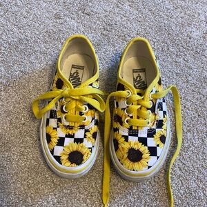 Sunflower Checker Vans